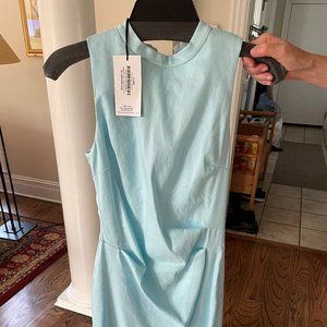 NWT Sara Campbell sleeveless linen magic dress with mockneck